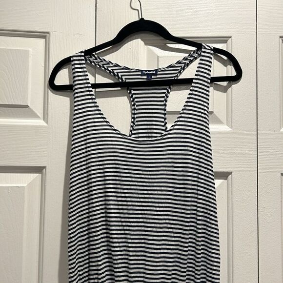 Splendid Navy/White Bathing Suit Coverup Dress, Size Large - Picture 2 of 7